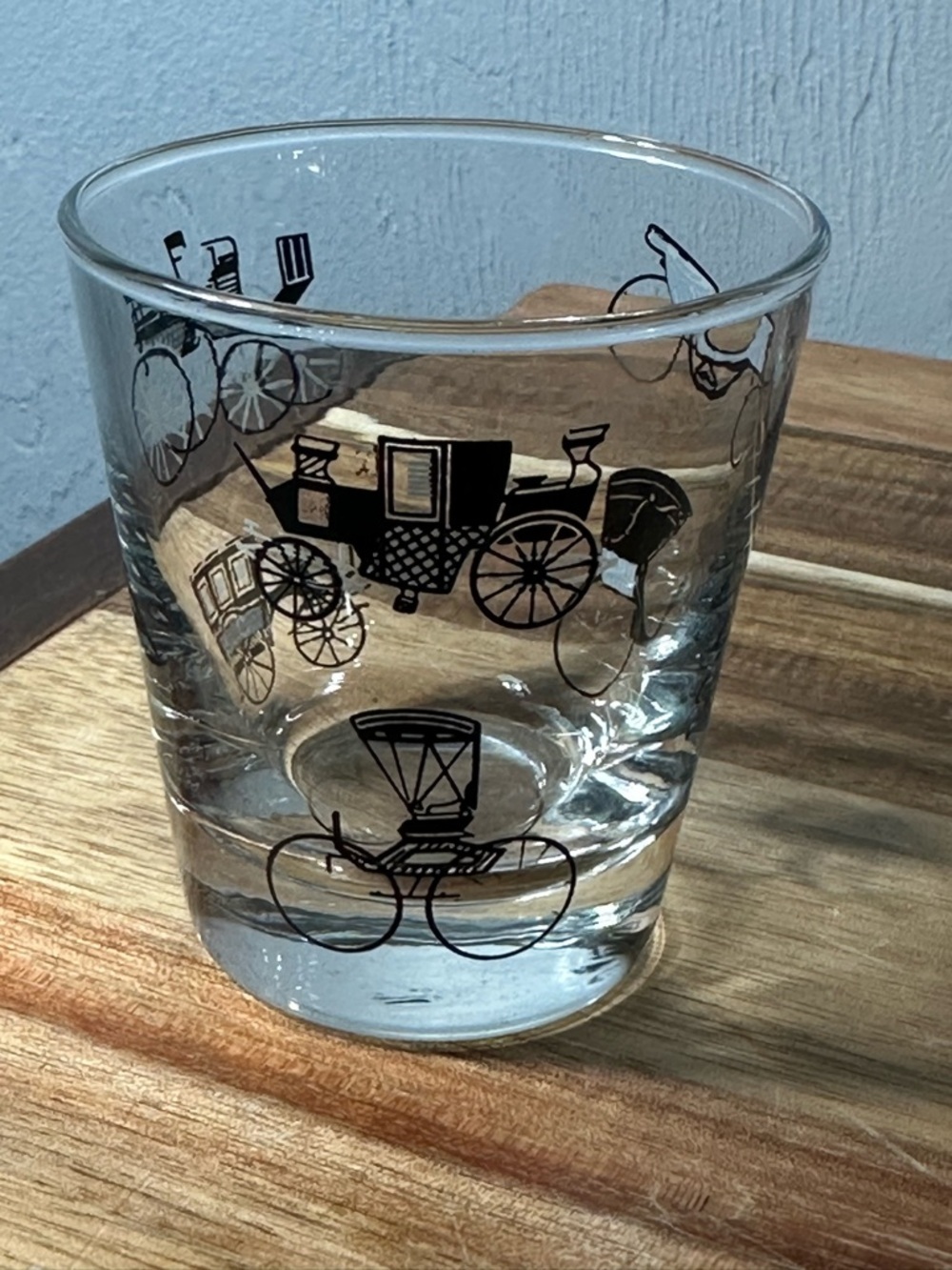 Vintage Libbey Barware Glasses Set of 4 – Mid Century Horse Carriage Design - Picture 2 of 8